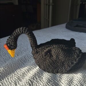Handcrafted Black Swan Cat Toy